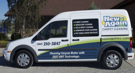 New Again Carpet Cleaning van