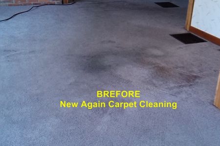 Carpet cleaning before